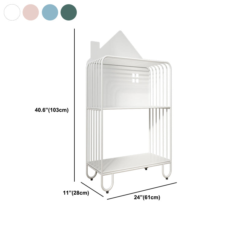 Contemporary Metal Bookshelf Standard Vertical Open Shelf Bookcase Clearhalo 'Bookcases' 'furn' 'furn_bookcases' 'Furniture' 'Office Furniture' 5882672