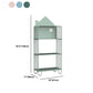 Contemporary Metal Bookshelf Standard Vertical Open Shelf Bookcase Clearhalo 'Bookcases' 'furn' 'furn_bookcases' 'Furniture' 'Office Furniture' 5882673