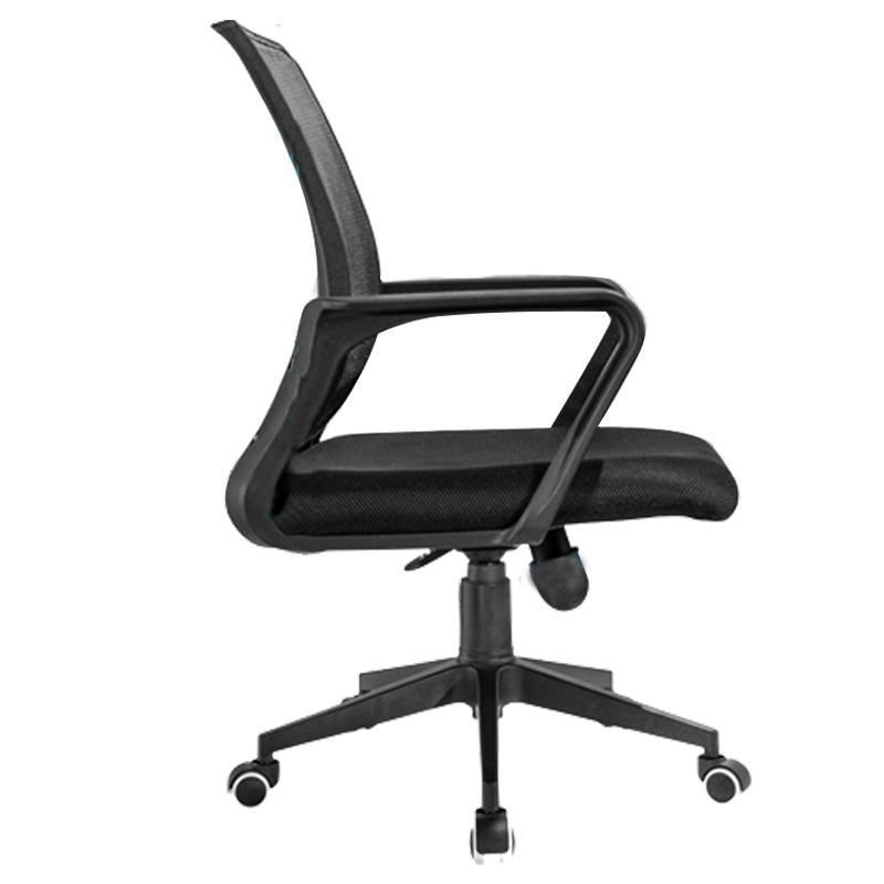 Silla de brazo contemporáneo brazos verdes silla de oficina lumbar ajustable