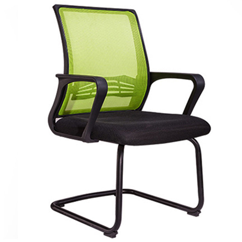 Silla de brazo contemporáneo brazos verdes silla de oficina lumbar ajustable
