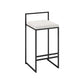 Bas du comptoir rembourré à dos basse tabouret de bar industriel sans repose-pied avec repose-pied
