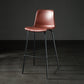 Modern Matte Finish PU Leather Barstool Low Back Restaurant Stool Burgundy 1 Piece Bar Stool(30"H) Clearhalo 'Bar Furniture' 'Bar Stools' 'bar_stools' 'furn' 'furn_bar_stools' 'Furniture' 'Kitchen & Dining Furniture' 5882875