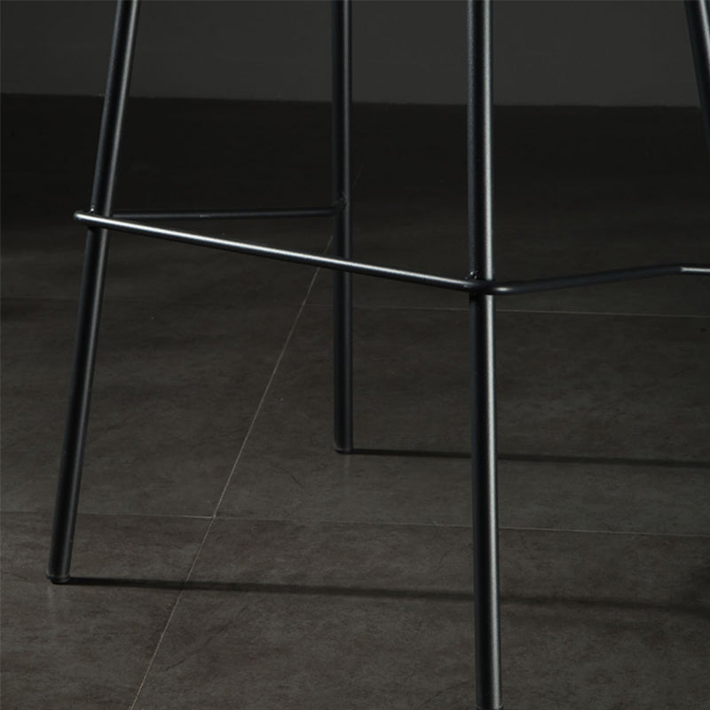 Modern Matte Finish PU Leather Barstool Low Back Restaurant Stool Clearhalo 'Bar Furniture' 'Bar Stools' 'bar_stools' 'furn' 'furn_bar_stools' 'Furniture' 'Kitchen & Dining Furniture' 5882882