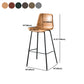 Modern Matte Finish PU Leather Barstool Low Back Restaurant Stool Clearhalo 'Bar Furniture' 'Bar Stools' 'bar_stools' 'furn' 'furn_bar_stools' 'Furniture' 'Kitchen & Dining Furniture' 5882939