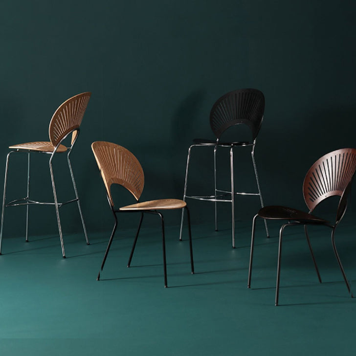 Industrial Full Back Counter Stool Armless Stackable Bar Chair with Metal Legs Clearhalo 'Bar Furniture' 'Bar Stools' 'bar_stools' 'furn' 'furn_bar_stools' 'Furniture' 'Kitchen & Dining Furniture' 5883148