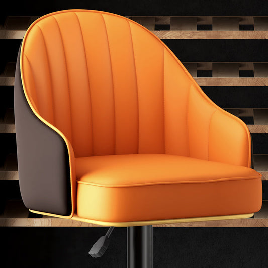 Home Verstelbare hoogte Swivel Stool Hedendaagse lederen barkrukken