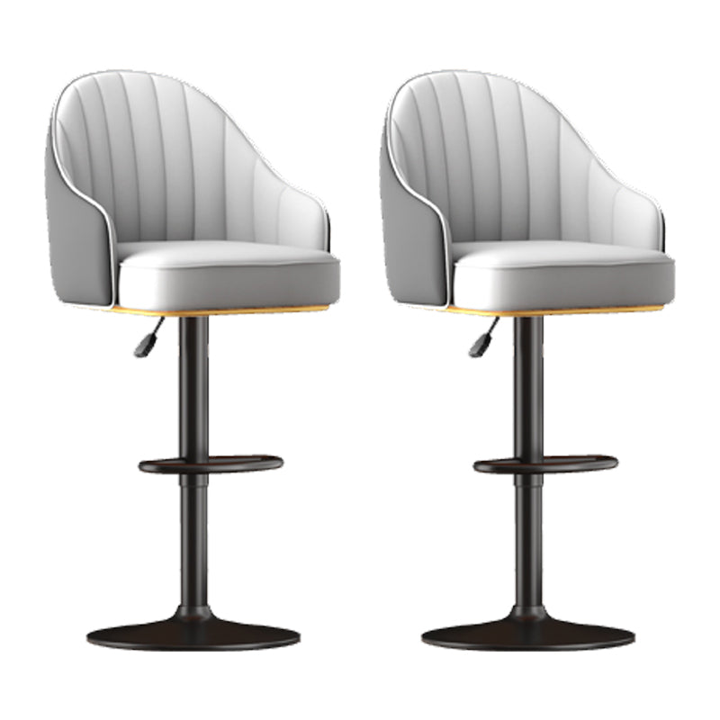 Casa sgabello in pelle girevole a casa regolabile sgabello in pelle contemporanea