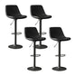 Home Footrest Adjustable Height Stool Contemporary Leather Barstool Black 4 Piece Set Clearhalo 'Bar Furniture' 'Bar Stools' 'bar_stools' 'furn' 'furn_bar_stools' 'Furniture' 'Kitchen & Dining Furniture' 5883260
