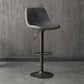 Home Footrest Adjustable Height Stool Contemporary Leather Barstool Black 1 Piece Clearhalo 'Bar Furniture' 'Bar Stools' 'bar_stools' 'furn' 'furn_bar_stools' 'Furniture' 'Kitchen & Dining Furniture' 5883288