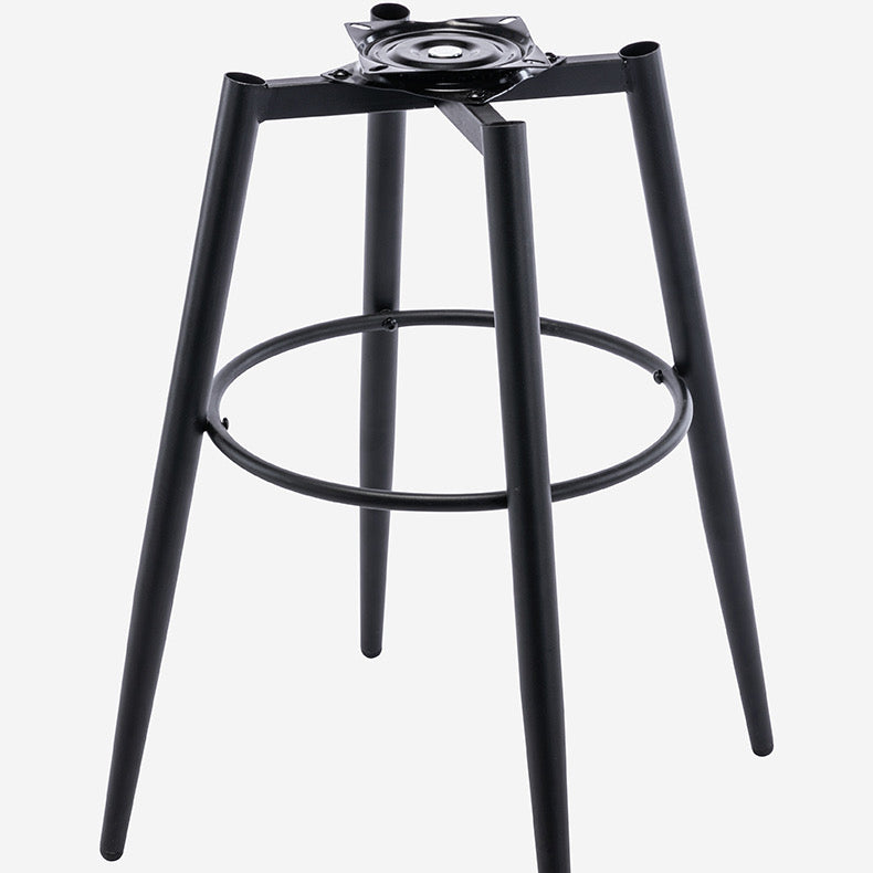 Moderner Low Rücken Counter Stuhl Faux Leder Armless Bar Stuhl