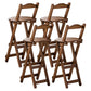 Contemporary Home Folding Stool Matte Finish Bamboo Barstool Tan 4 Piece Set Clearhalo 'Bar Furniture' 'Bar Stools' 'bar_stools' 'furn' 'furn_bar_stools' 'Furniture' 'Kitchen & Dining Furniture' 5883482