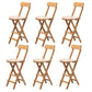 Contemporary Home Folding Stool Matte Finish Bamboo Barstool Natural 6 Piece Set Clearhalo 'Bar Furniture' 'Bar Stools' 'bar_stools' 'furn' 'furn_bar_stools' 'Furniture' 'Kitchen & Dining Furniture' 5883488