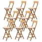 Contemporary Home Folding Stool Matte Finish Bamboo Barstool Natural 8 Piece Set Clearhalo 'Bar Furniture' 'Bar Stools' 'bar_stools' 'furn' 'furn_bar_stools' 'Furniture' 'Kitchen & Dining Furniture' 5883489