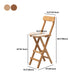Contemporary Home Folding Stool Matte Finish Bamboo Barstool Clearhalo 'Bar Furniture' 'Bar Stools' 'bar_stools' 'furn' 'furn_bar_stools' 'Furniture' 'Kitchen & Dining Furniture' 5883492
