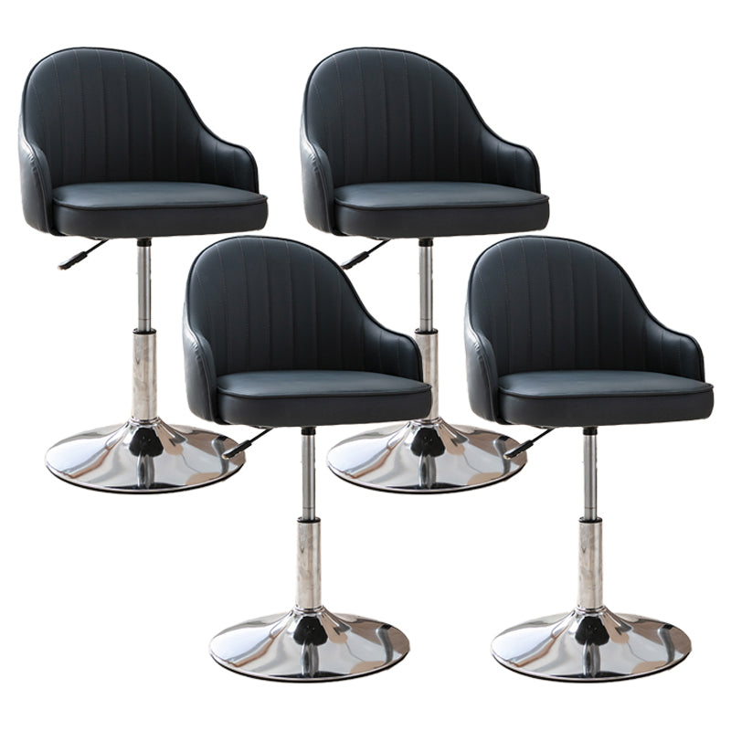 Modern Home Leather Barstool Swivel Adjustable Height Stools