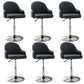 Modern Home Leather Barstool Swivel Adjustable Height Stools