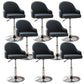 Modern Home Leather Barstool Swivel Adjustable Height Stools