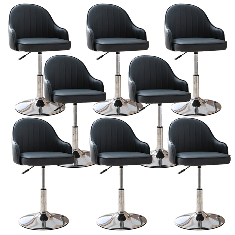 Modern Home Leather Barstool Swivel Adjustable Height Stools