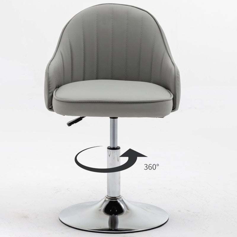 Modern Home Leather Barstool Swivel Adjustable Height Stools