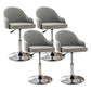 Modern Home Leather Barstool Swivel Adjustable Height Stools