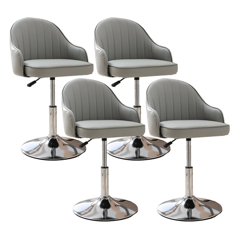 Modern Home Leather Barstool Swivel Adjustable Height Stools