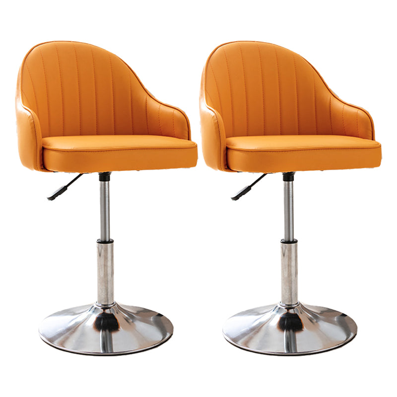 Modern Home Leather Barstool Swivel Adjustable Height Stools