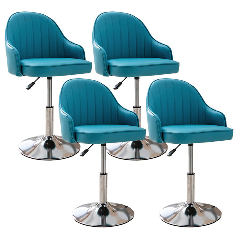 Modern Home Leather Barstool Swivel Adjustable Height Stools