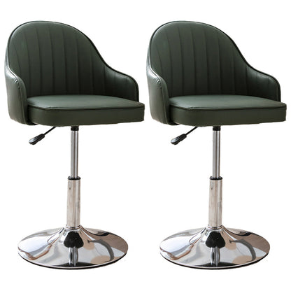Modern Home Leather Barstool Swivel Adjustable Height Stools