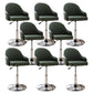 Modern Home Leather Barstool Swivel Adjustable Height Stools