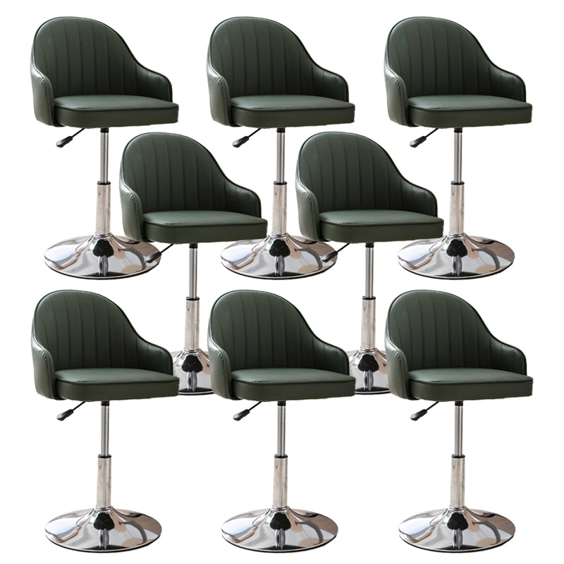 Modern Home Leather Barstool Swivel Adjustable Height Stools