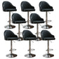 Modern Home Leather Barstool Swivel Adjustable Height Stools