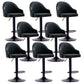 Modern Home Leather Barstool Swivel Adjustable Height Stools