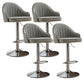 Modern Home Leather Barstool Swivel Adjustable Height Stools