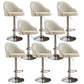 Modern Home Leather Barstool Swivel Adjustable Height Stools
