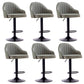 Modern Home Leather Barstool Swivel Adjustable Height Stools