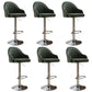 Modern Home Leather Barstool Swivel Adjustable Height Stools
