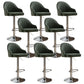 Modern Home Leather Barstool Swivel Adjustable Height Stools
