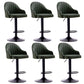 Modern Home Leather Barstool Swivel Adjustable Height Stools