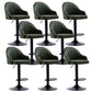 Modern Home Leather Barstool Swivel Adjustable Height Stools