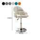 Modern Home Leather Barstool Swivel Adjustable Height Stools