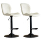 Contemporary Adjustable Height Stool Reception Leather Barstool White Black 2 Piece Set Clearhalo 'Bar Furniture' 'Bar Stools' 'bar_stools' 'furn' 'furn_bar_stools' 'Furniture' 'Kitchen & Dining Furniture' 5883869