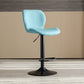 Contemporary Adjustable Height Stool Reception Leather Barstool Blue Black 1 Piece Clearhalo 'Bar Furniture' 'Bar Stools' 'bar_stools' 'furn' 'furn_bar_stools' 'Furniture' 'Kitchen & Dining Furniture' 5883872