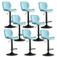 Contemporary Adjustable Height Stool Reception Leather Barstool Blue Black 8 Piece Set Clearhalo 'Bar Furniture' 'Bar Stools' 'bar_stools' 'furn' 'furn_bar_stools' 'Furniture' 'Kitchen & Dining Furniture' 5883893