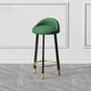 Contemporary Swivel Barstool Matte Finish Upholstered Bar Stools Green Black Gold 1 Piece Clearhalo 'Bar Furniture' 'Bar Stools' 'bar_stools' 'furn' 'furn_bar_stools' 'Furniture' 'Kitchen & Dining Furniture' 5883930