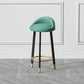 Contemporary Swivel Barstool Matte Finish Upholstered Bar Stools Blue Black Gold 1 Piece Clearhalo 'Bar Furniture' 'Bar Stools' 'bar_stools' 'furn' 'furn_bar_stools' 'Furniture' 'Kitchen & Dining Furniture' 5883933