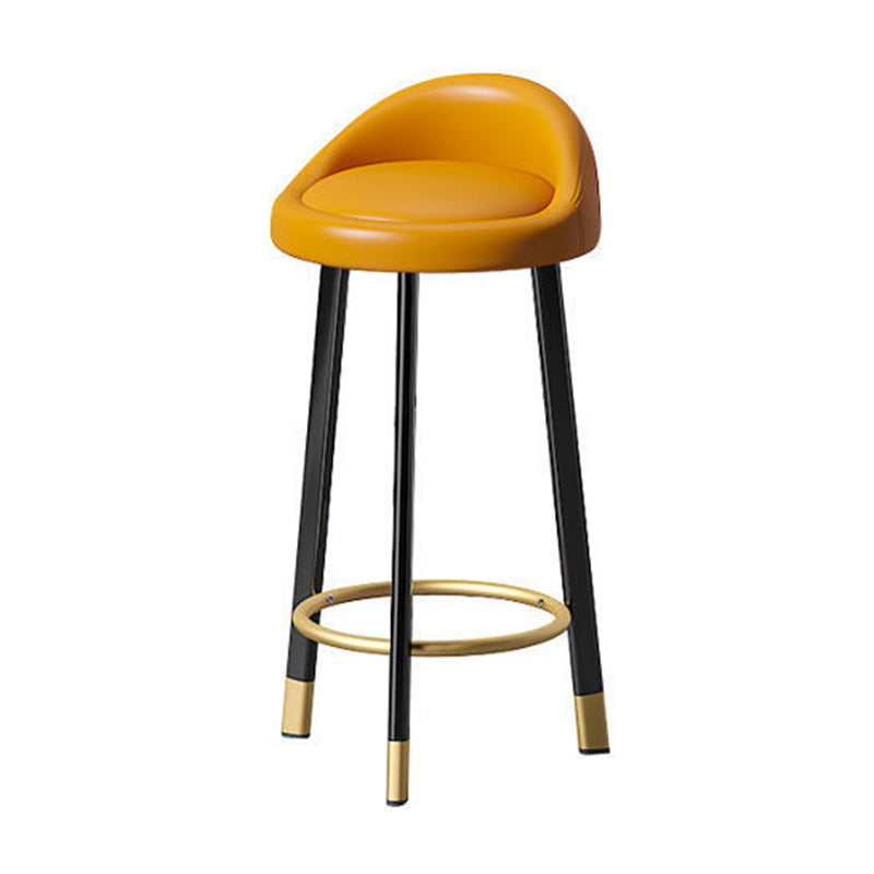 Contemporary Swivel Barstool Matte Finish Upholstered Bar Stools Clearhalo 'Bar Furniture' 'Bar Stools' 'bar_stools' 'furn' 'furn_bar_stools' 'Furniture' 'Kitchen & Dining Furniture' 5883934
