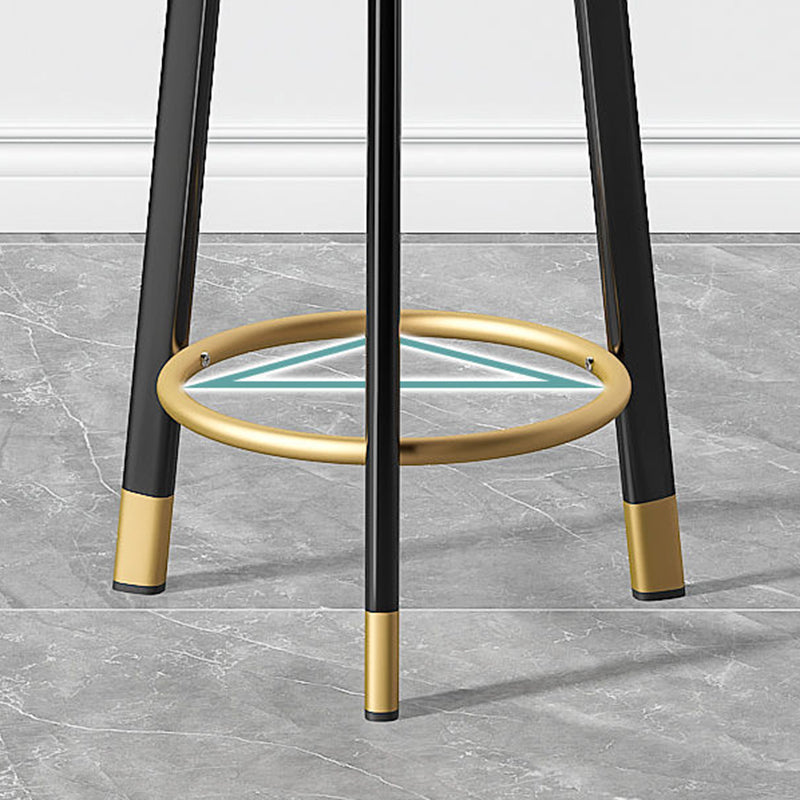 Contemporary Swivel Barstool Matte Finish Upholstered Bar Stools Clearhalo 'Bar Furniture' 'Bar Stools' 'bar_stools' 'furn' 'furn_bar_stools' 'Furniture' 'Kitchen & Dining Furniture' 5883939