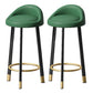 Contemporary Swivel Barstool Matte Finish Upholstered Bar Stools Green Black Gold 2 Piece Set Clearhalo 'Bar Furniture' 'Bar Stools' 'bar_stools' 'furn' 'furn_bar_stools' 'Furniture' 'Kitchen & Dining Furniture' 5883982