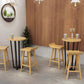 Modern Solid Wood Bar Chair Armless Bar Stool with Wooden Footrest Clearhalo 'Bar Furniture' 'Bar Stools' 'bar_stools' 'furn' 'furn_bar_stools' 'Furniture' 'Kitchen & Dining Furniture' 5884057