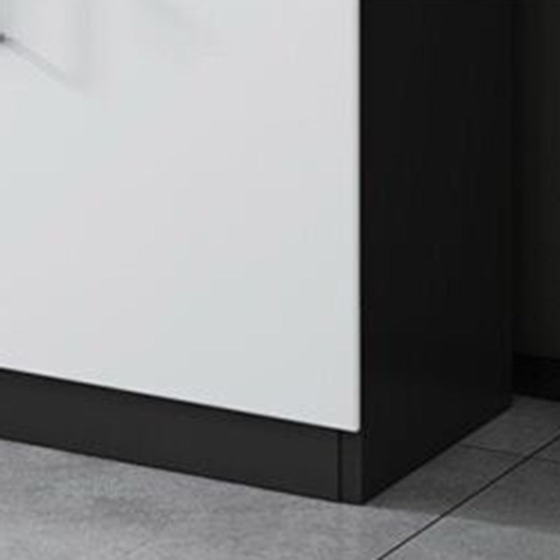 Archivadores contemporáneos marco de madera sólida Oficina de archivos verticales blancos